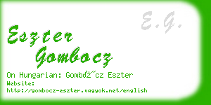 eszter gombocz business card